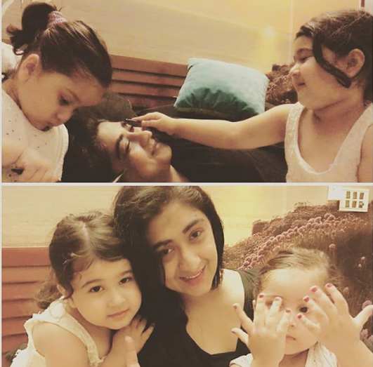 Awesome Photos of Actress Madiha Rizvi with her Cute Daughter