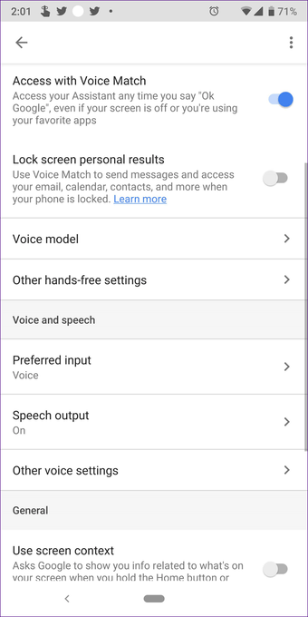 Google Assistant Settings 22