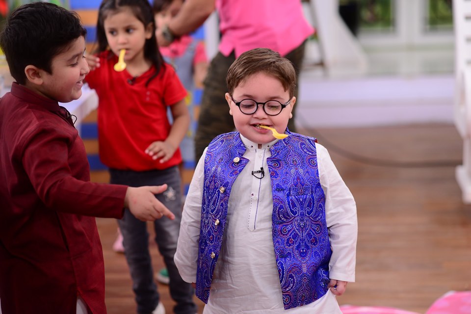 Cute Kid Ahmed Shah in Nida Yasir Morning Show