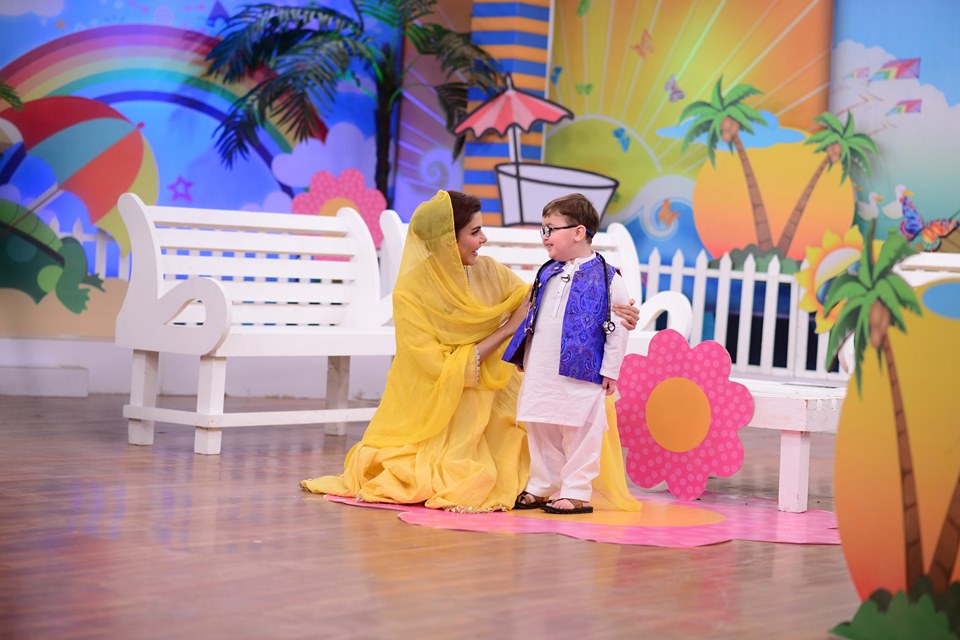 Cute Kid Ahmed Shah in Nida Yasir Morning Show