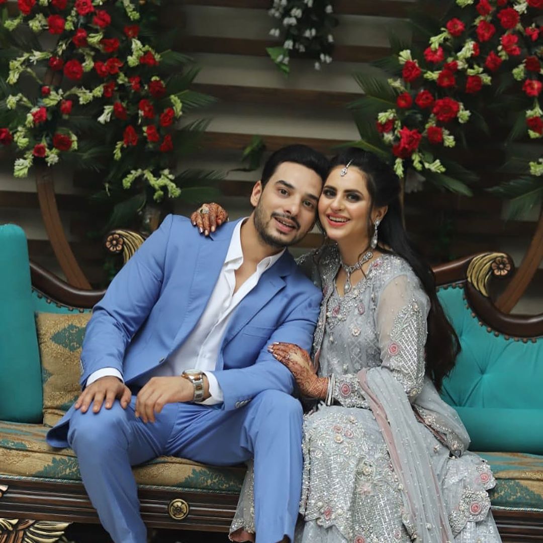 Arsalan Kanwar with Wife Fatima Effendi Beautiful Clicks From A Wedding Event