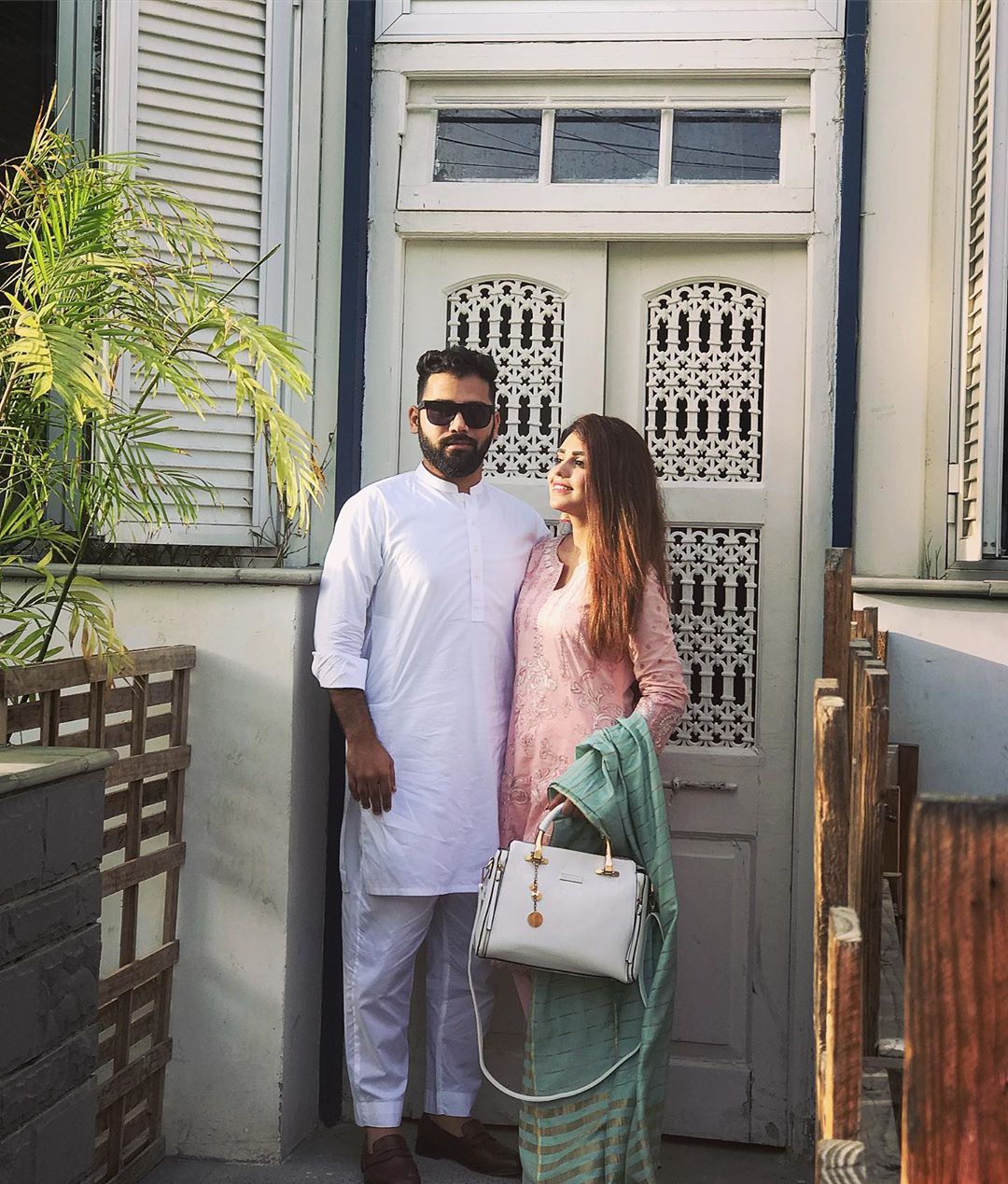 Beautiful Anumta Qureshi Clicks with her Husband