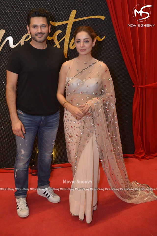 Beautiful Sarwat Gillani and Fahad Mirza at Premier of Movie Superstar