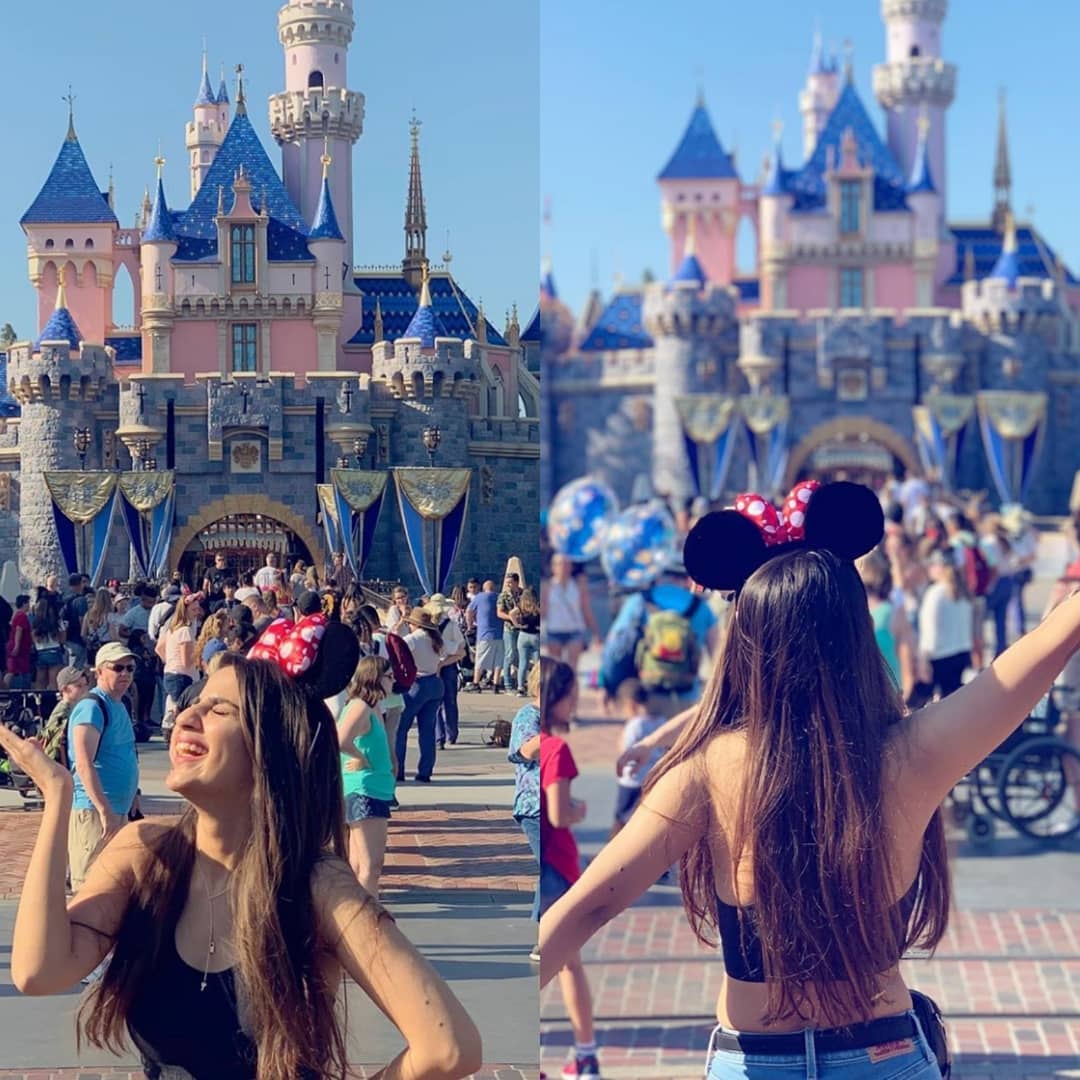 Beautiful Saboor Aly Awesome clicks in Disneyland