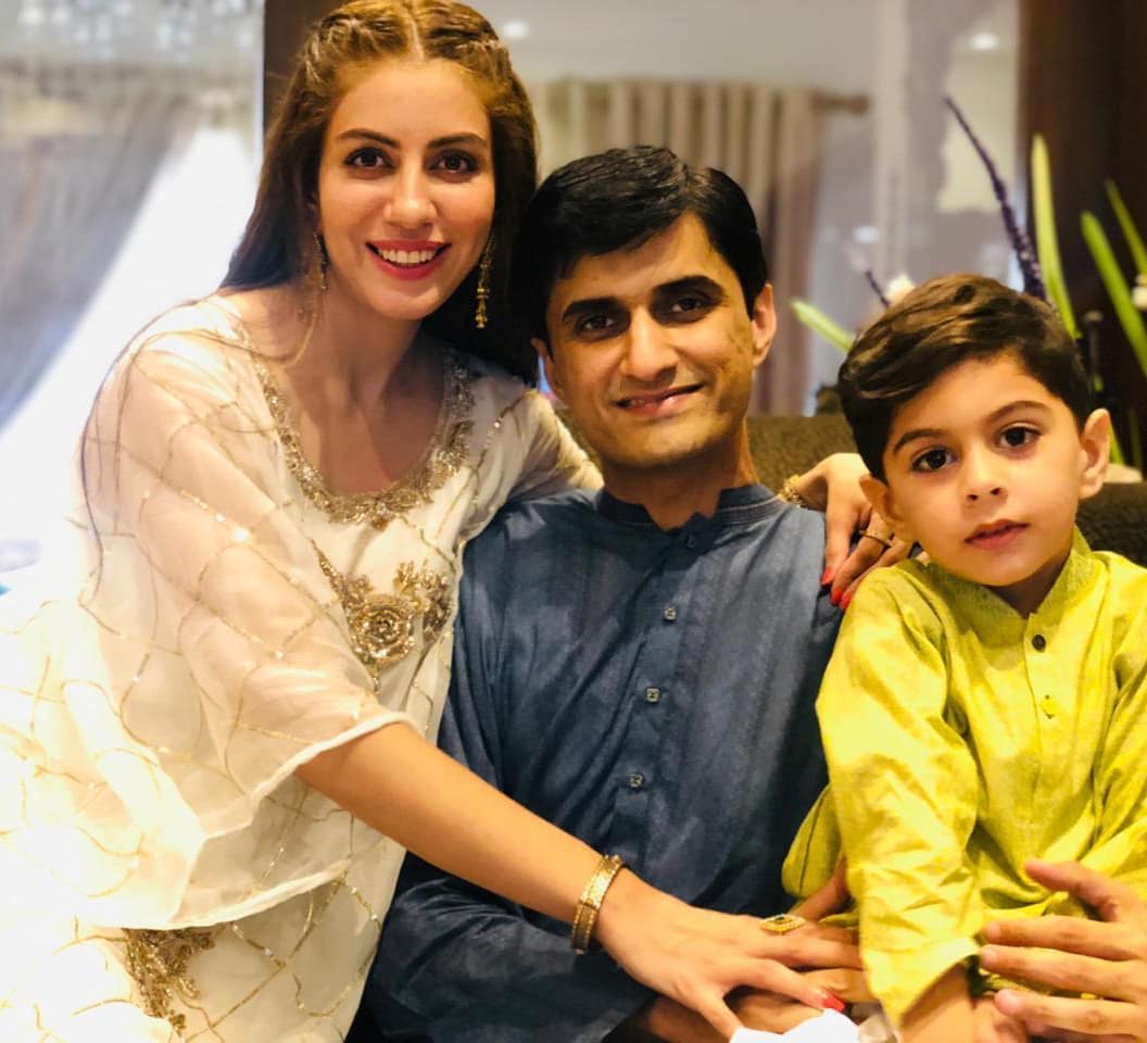 Saba Faisal Celebrating Eid with her Family