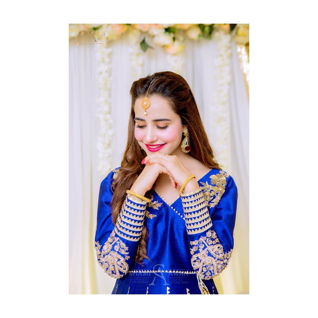 Blue with Beauty - Saniya Shamshad Gorgeous Looks