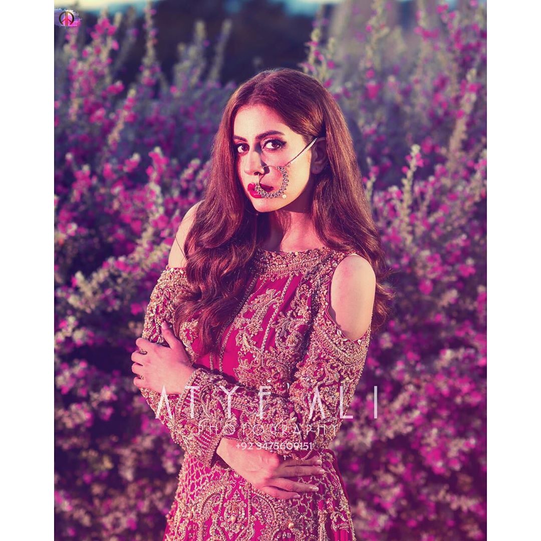 Actress Sadia Faisal Looking Awesome in her New Bridal Shoot