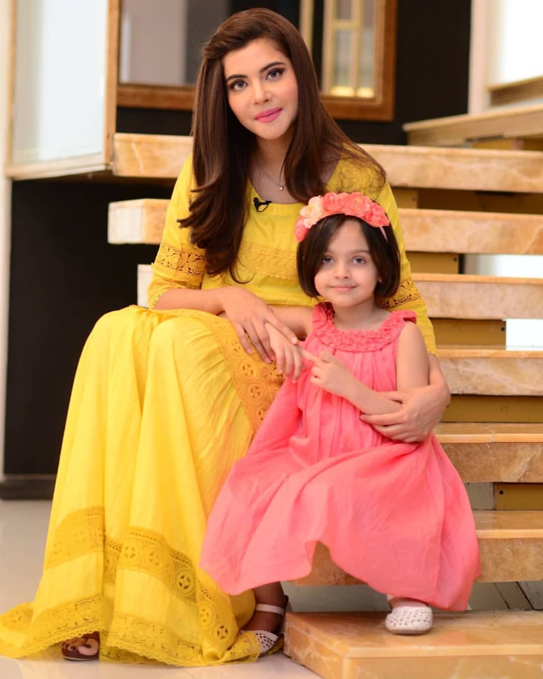 Sadia Imam Beautiful Clicks with Husband and Daughter | Dailyinfotainment