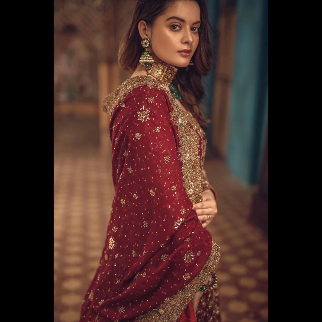 New Bridal PhotoShoot of Beautiful Minal Khan