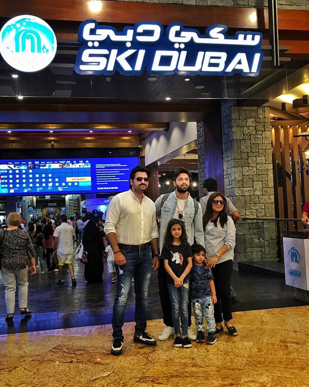 Unique Looks of Fahad Mustafa with Family in Dubai