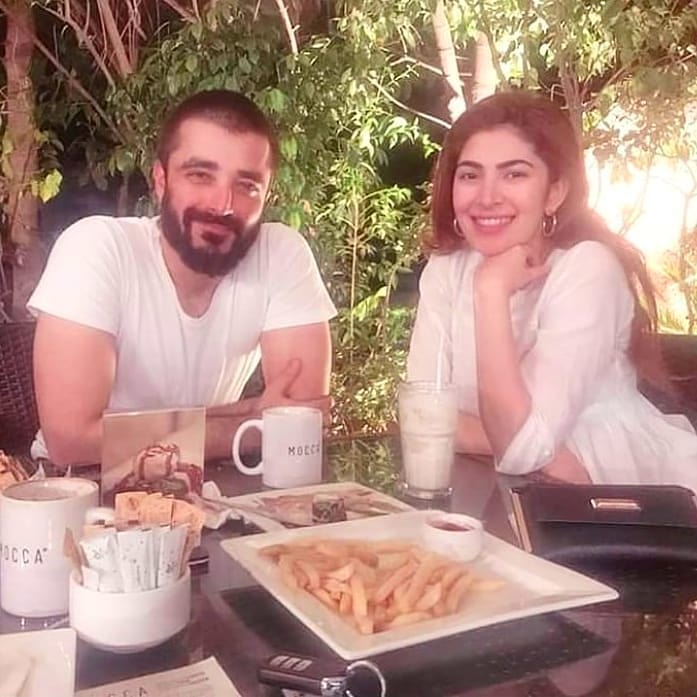 Hamza Ali Abbasi and Naimal Khawar at Dinner with Friends