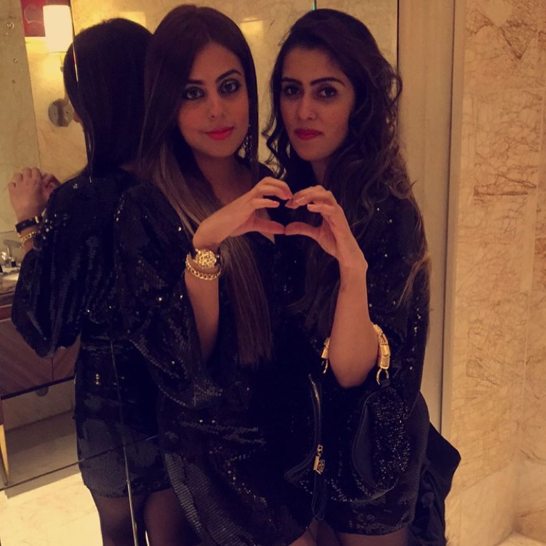 Actress Yashma Gill with her Best Friend Aashna Narang