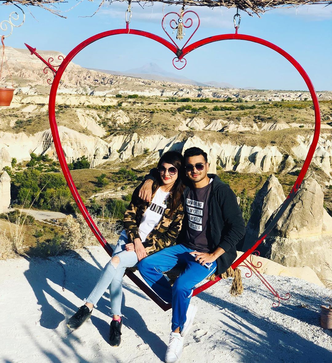 Awesome Clicks of Alizeh Tahir with Her Husband in Turkey