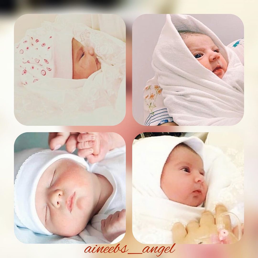New Cute Clicks of Aiman and Muneeb Daughter Amal