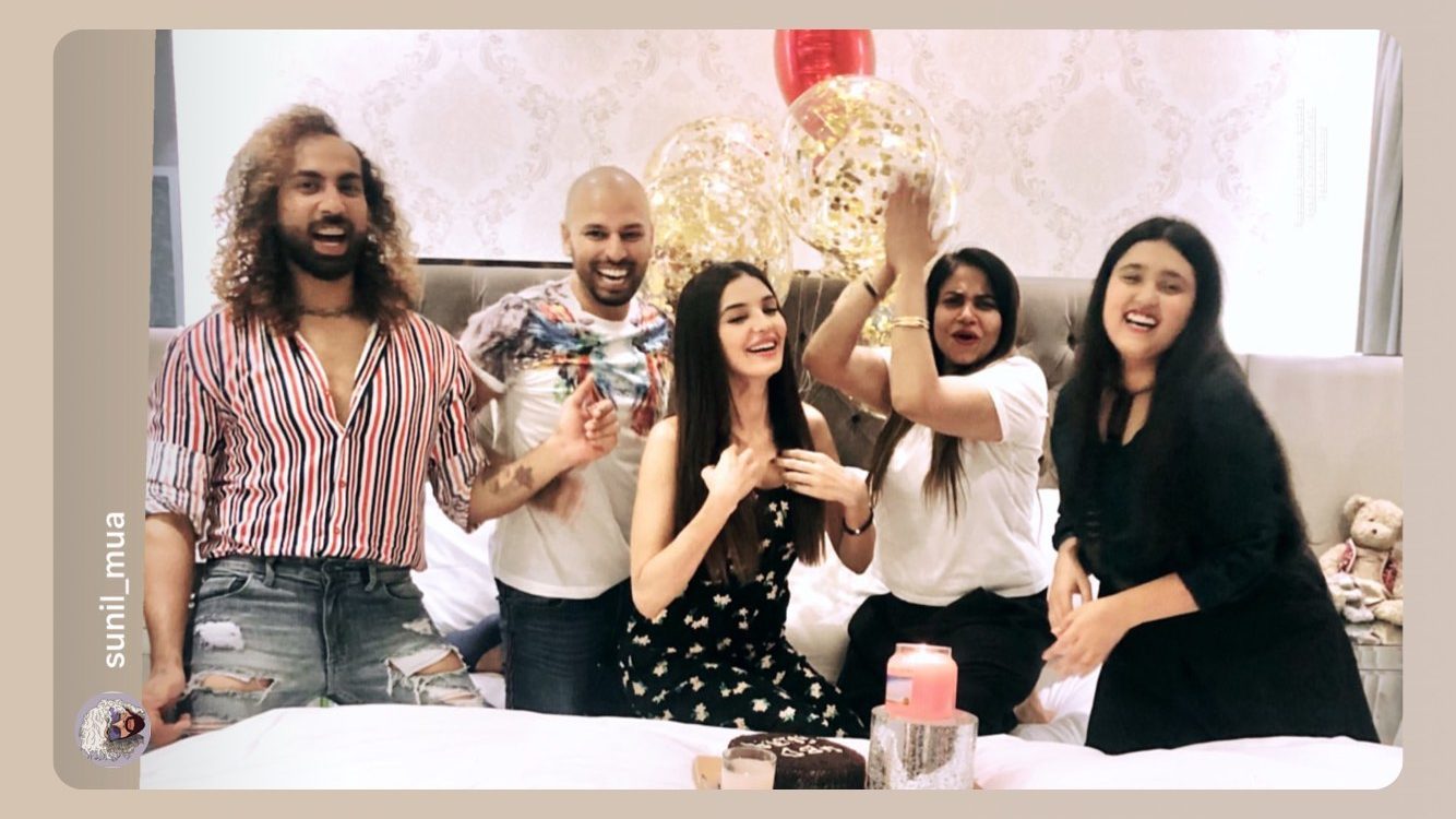 Sadia Khan Celebrating Birthday with Friends