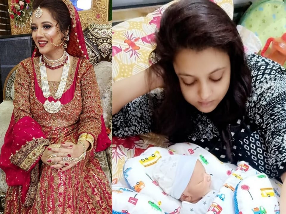 Actress Mizna Waqas From Serial Suno Chanda Blessed with a Baby Boy