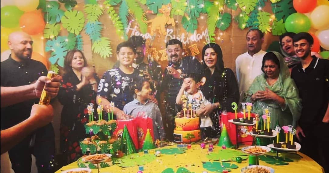 Actor Ahmed Ali Butt Celebrating Birthday of his Son Azaan