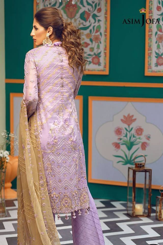 Asim Jofa Orne Mysorie Chiffon Winter Design 2020