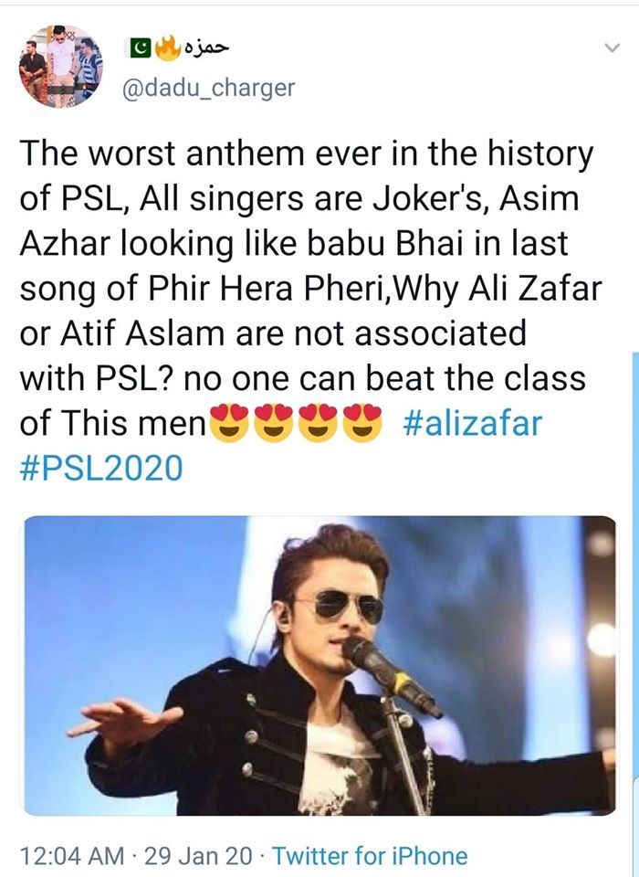 Twitteratis Reaction On Asim Azhar’s Part In PSL Anthem