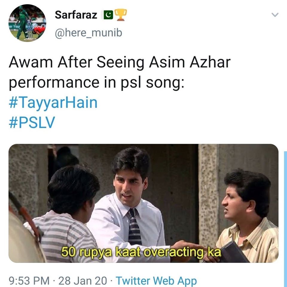Twitteratis Reaction On Asim Azhar’s Part In PSL Anthem