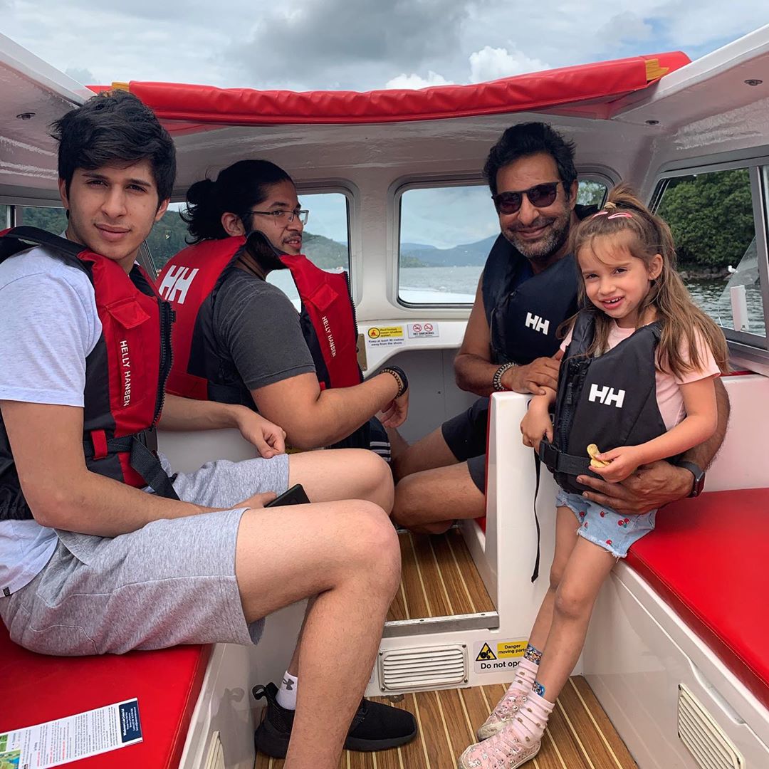 Wasim Akram with his Wife Shaniera in Australia Enjoying Vacations