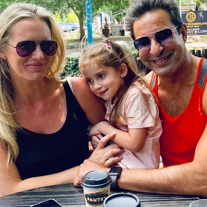 Wasim Akram with his Wife Shaniera in Australia Enjoying Vacations