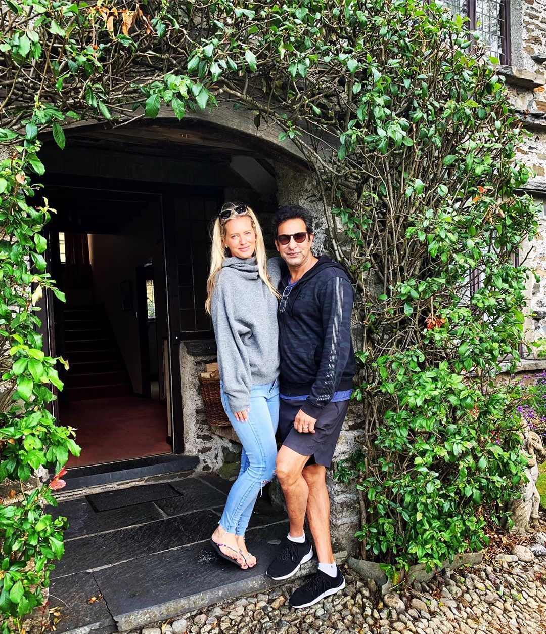 Wasim Akram with his Wife Shaniera in Australia Enjoying Vacations