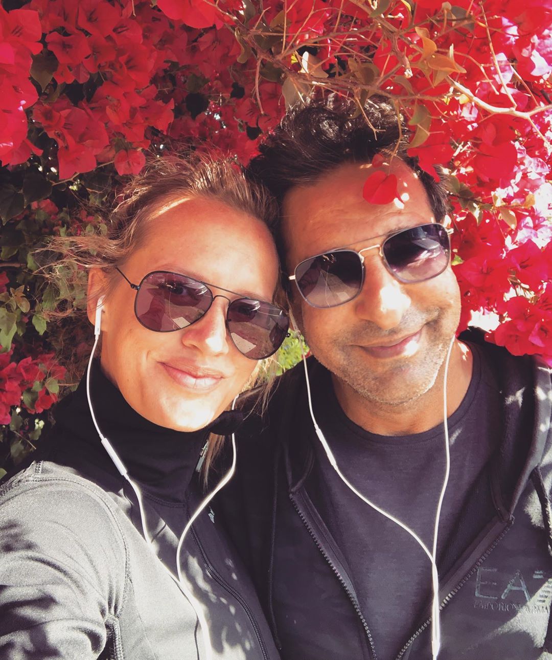 Wasim Akram with his Wife Shaniera in Australia Enjoying Vacations
