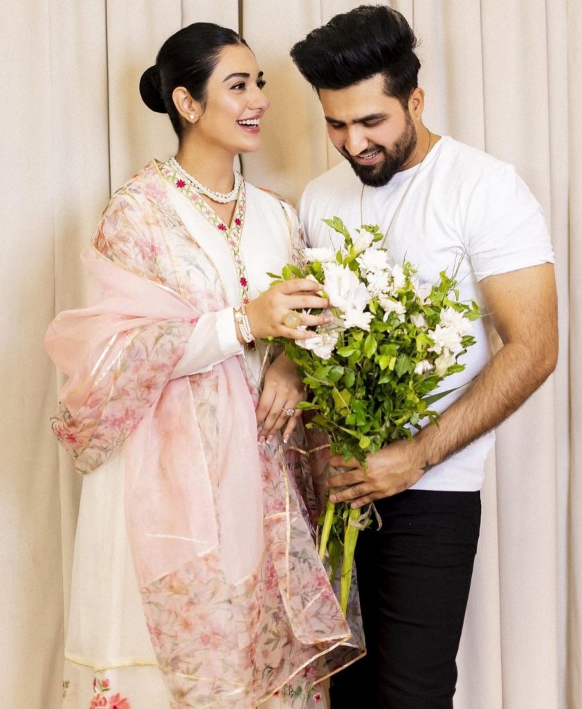Couple Sarah Khan and Falak Shabir Eid Pictures