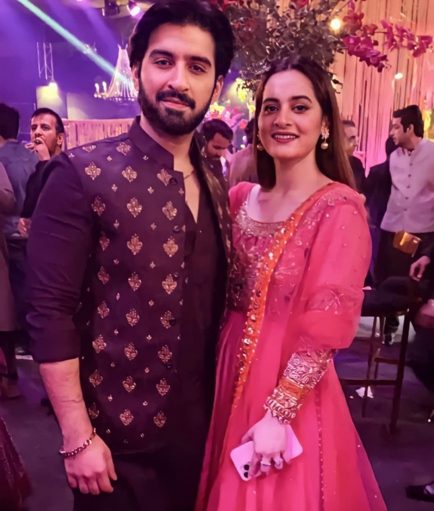 Aiman Khan with hubby spotted at a Wedding event
