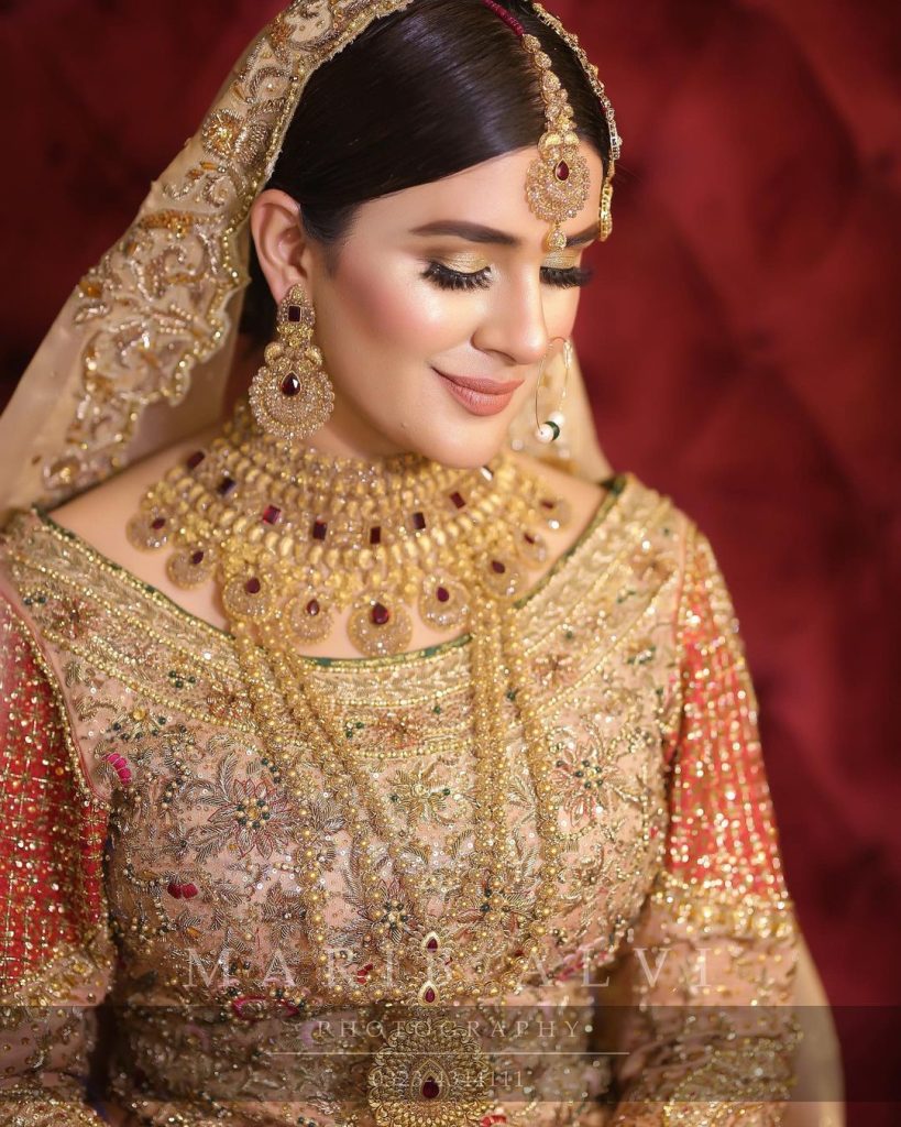 Kubra Khan Flaunts Beauty in Bridal Shoot for Hira Khan Makeup Studio