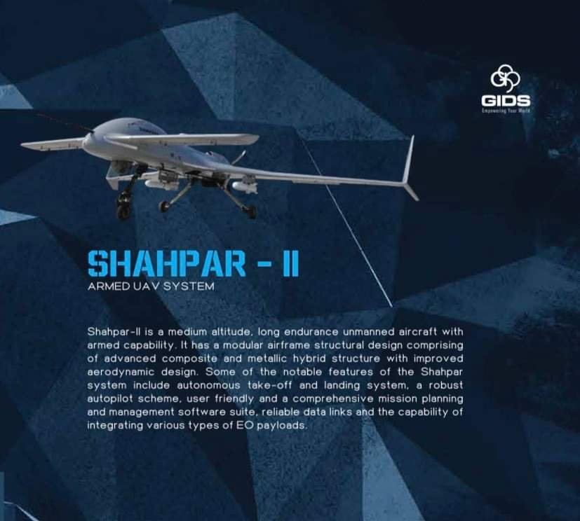 Pakistan enveils Armoured Drone Shahper at Egyptian Defense Expo 2021