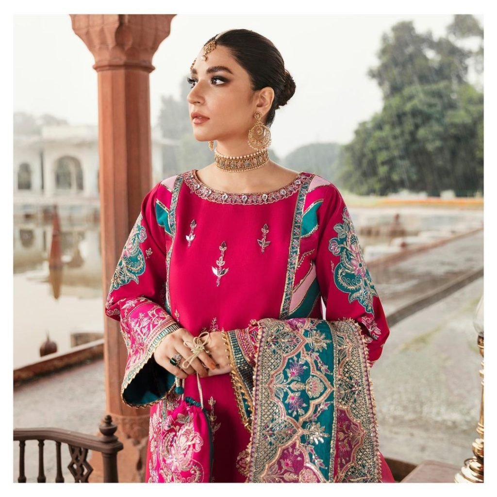 Ramsha Khan Colorful Pictures from Gulaal Wedding Collection 2021