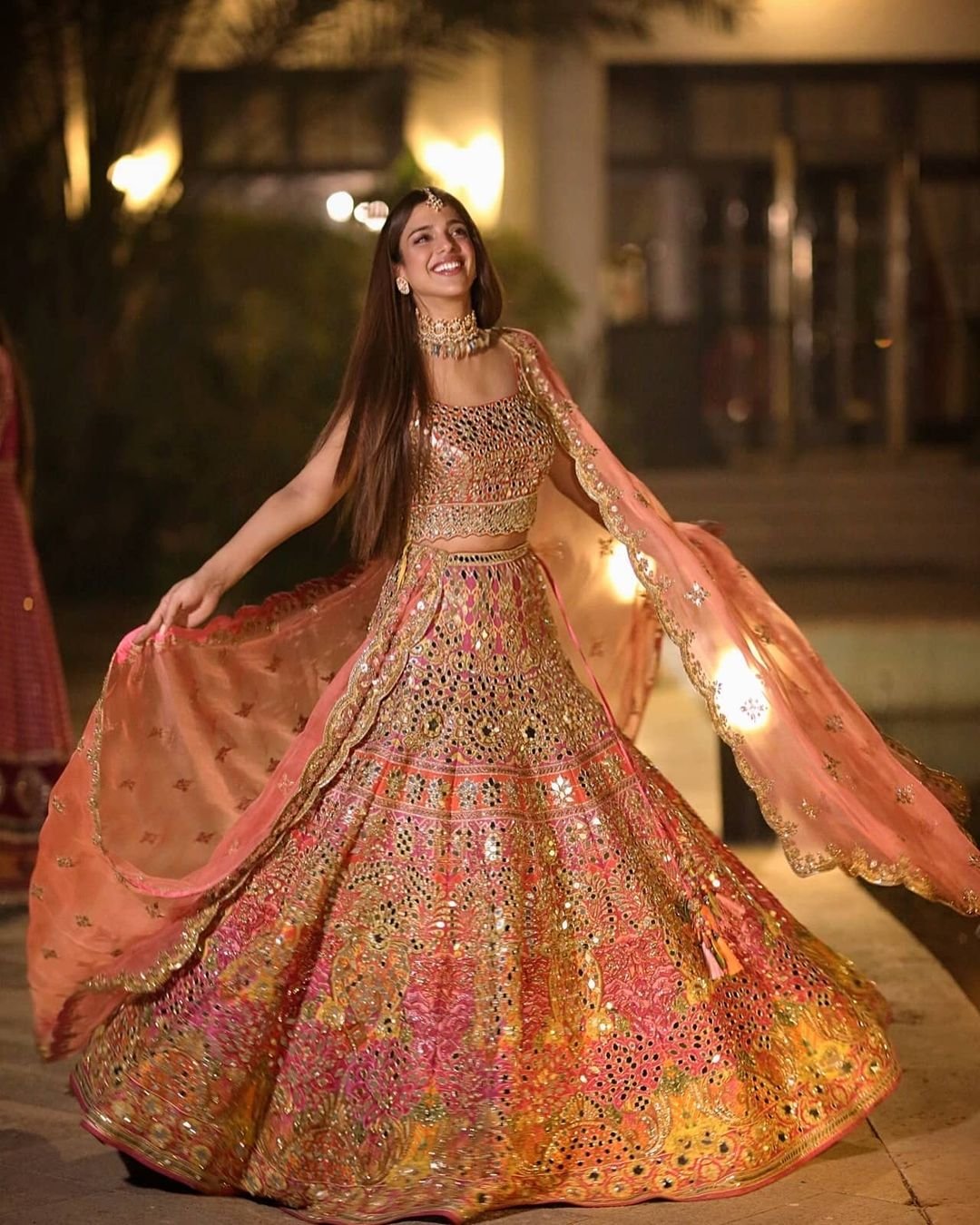 Sonya Hussyn Desi Wedding Vibe in peachy pink is Gorgeous