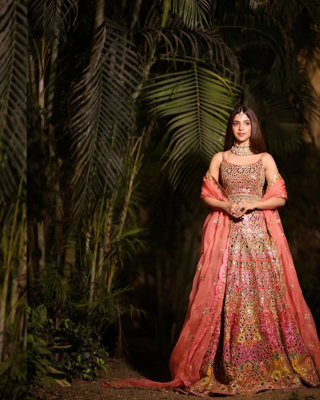 Sonya Hussyn Desi Wedding Vibe in peachy pink is Gorgeous