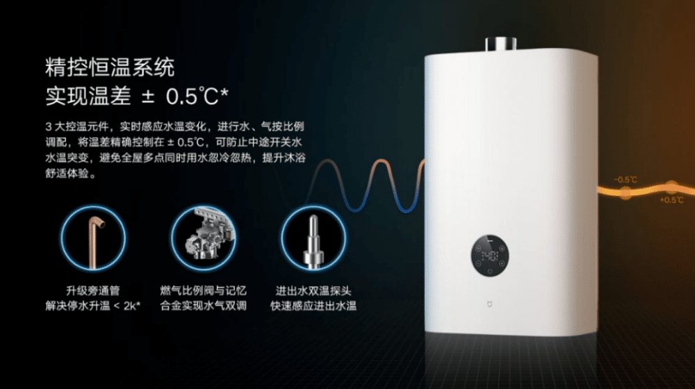Xiaomi Mijia Zero Cold Water Gas Heater can preheat pipe water