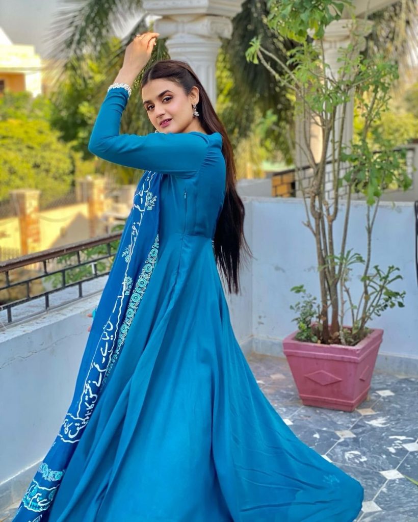 Hira Mani dress to nine in stunning Blue 2 Hira Mani dress to nine in stunning Blue
