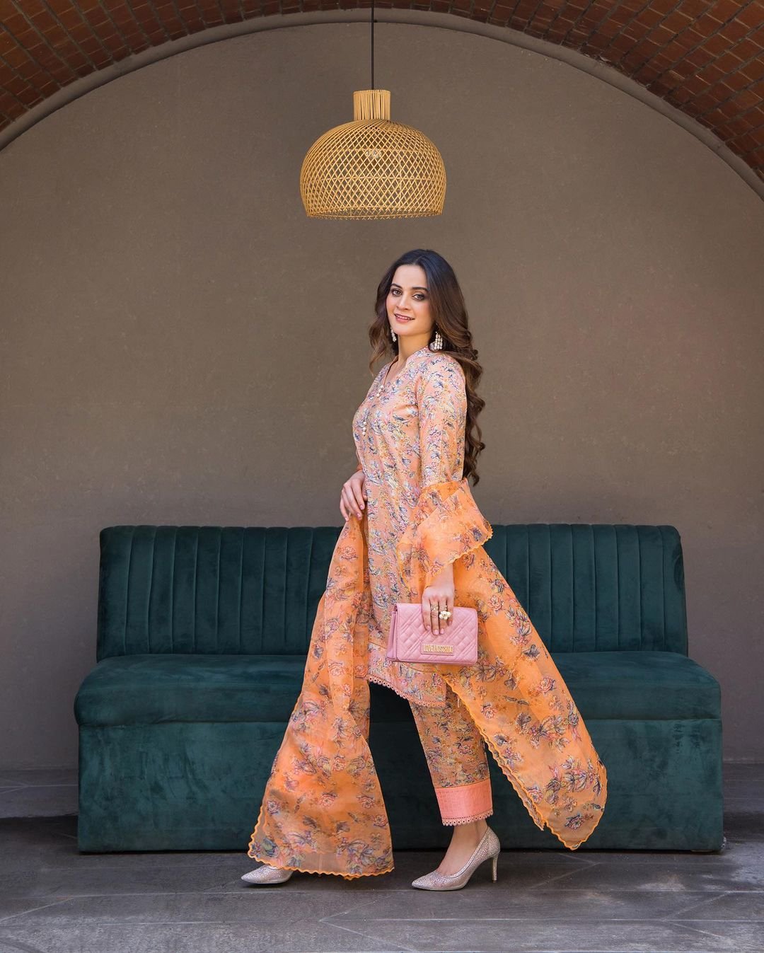 Aiman and Minal Khan usher in blooming spring with stunning floral ensembles