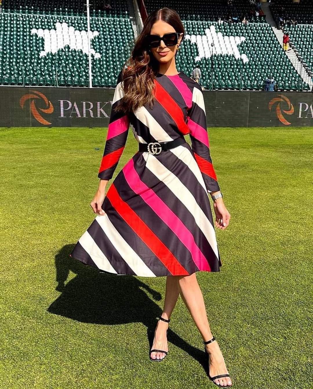 Erin Holland Colorful Looks Wearing Lulusar at PSL7