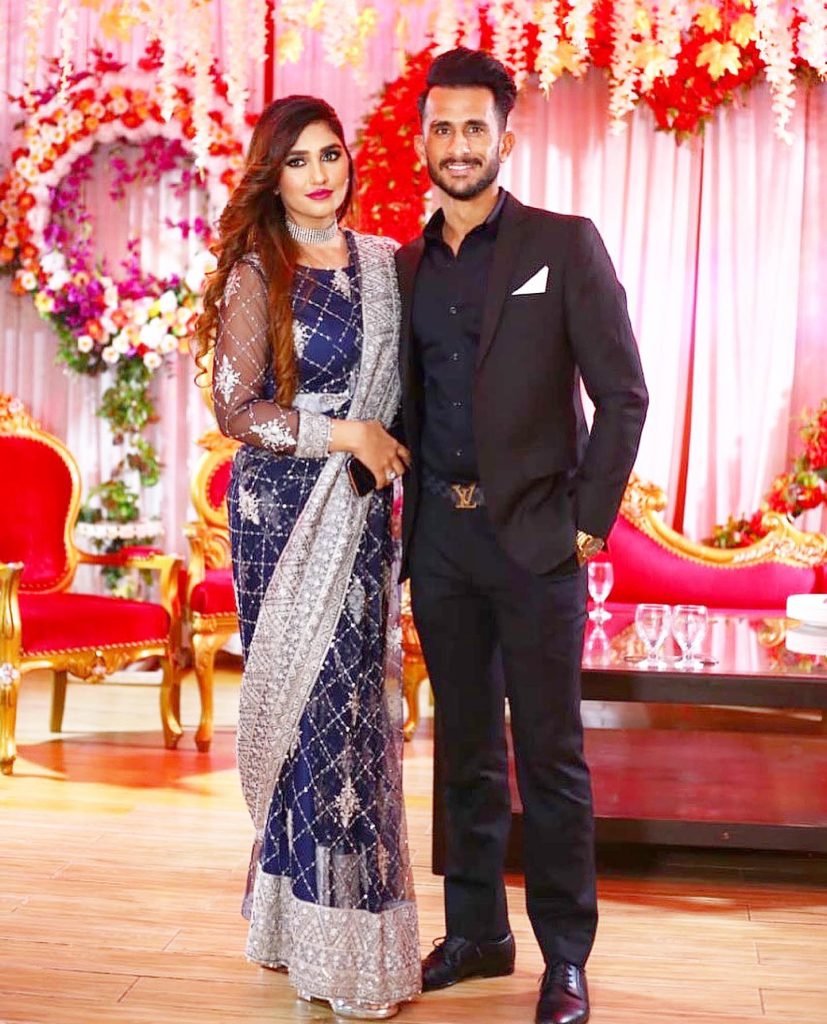 Hassan Ali and Samiya Arzoo recent pictures from a wedding event
