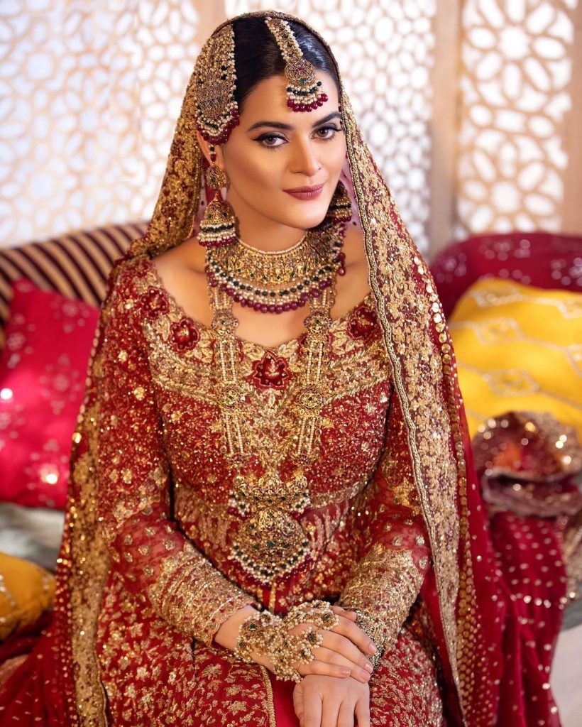 Minal Khan Spell Elegance in New Bridal shoot