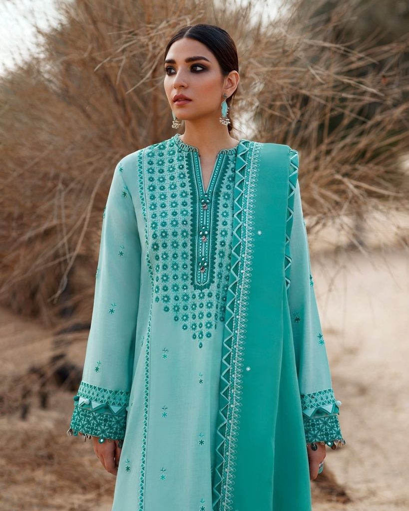 Ramsha Khan spells Elegance in Zaha Hadid Lawn shoot