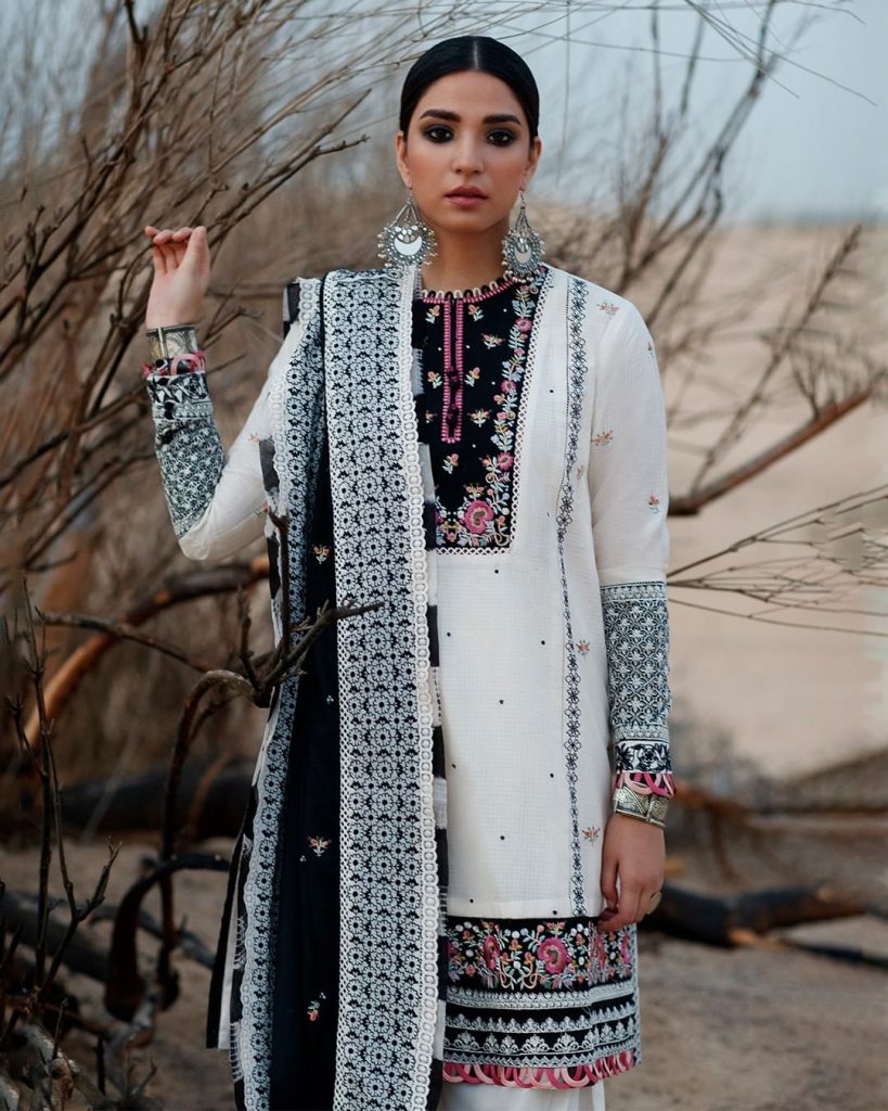Ramsha Khan spells Elegance in Zaha Hadid Lawn shoot