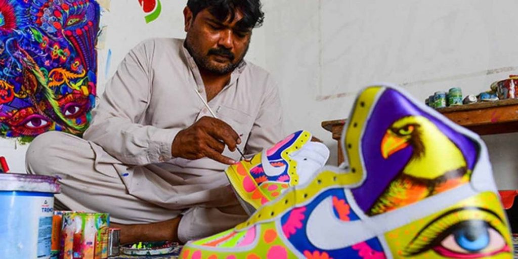 Pakistani Truck Art giving new colors to Footwear