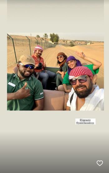 Iqra Aziz and Yasir Hussain Dubai Tour Glimpses