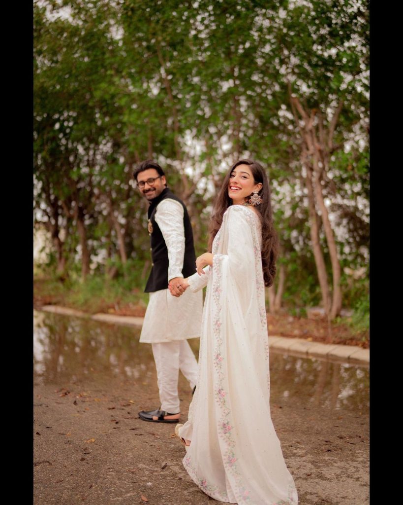 Mariyam Nafees Twining in White in Eid Pictures 7 Mariyam Nafees Twining in White in Eid Pictures