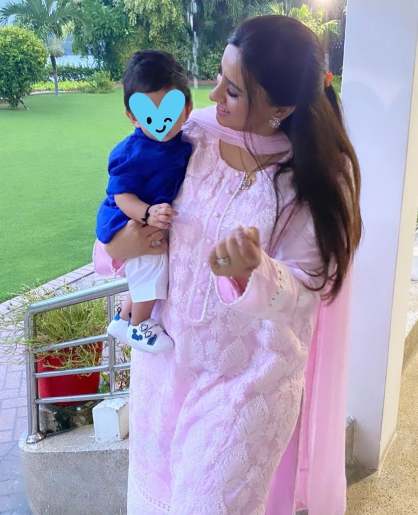 Madeha Naqvi shares Mother - Son movements | Adorable Pictures