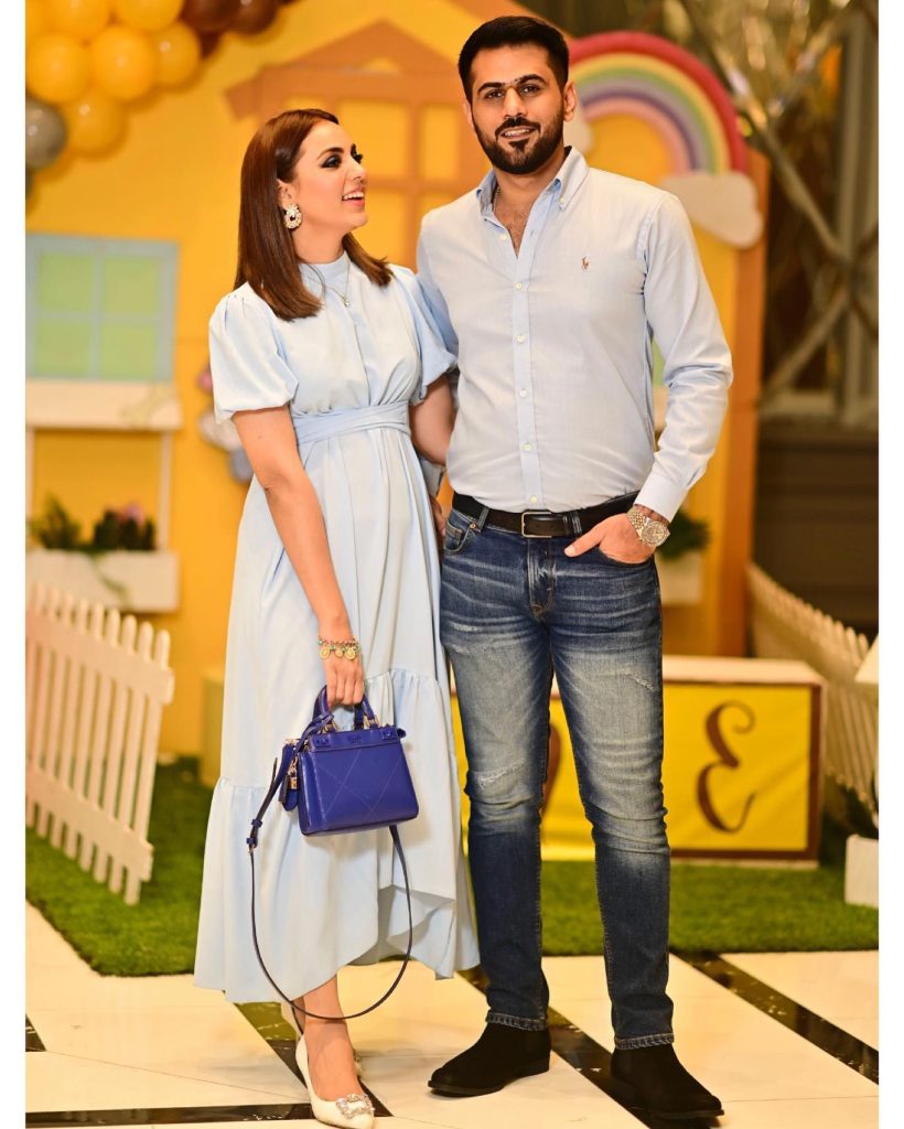 Maryam Noor Gorgeous Pictures with Fiancé from Nephew Birthday