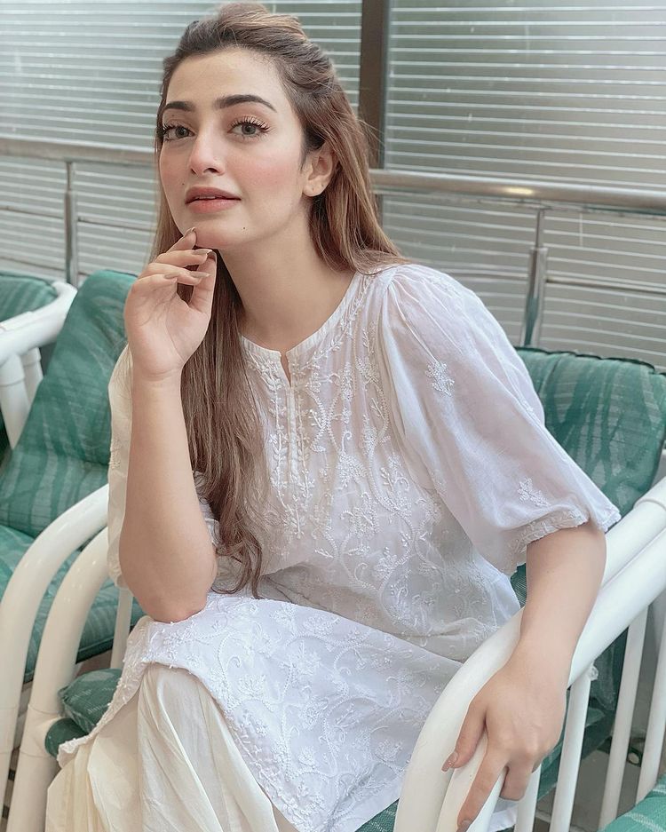 Nawal Saeed Adorable Pictures in white