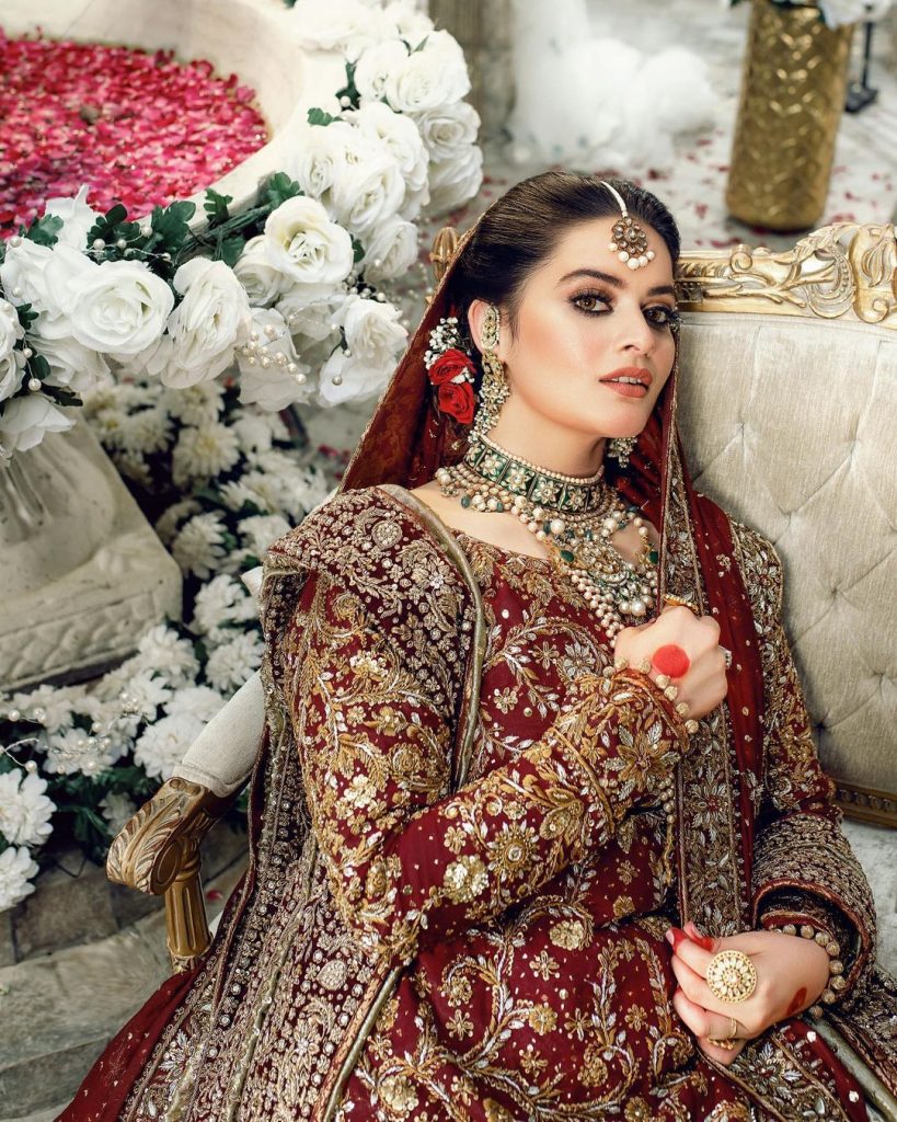 Minal Khan increases Temperature in recent Bridal Shoot